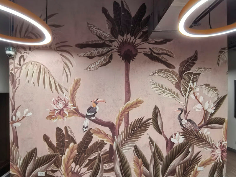 ACANDI WALL MURAL installed wallpaper