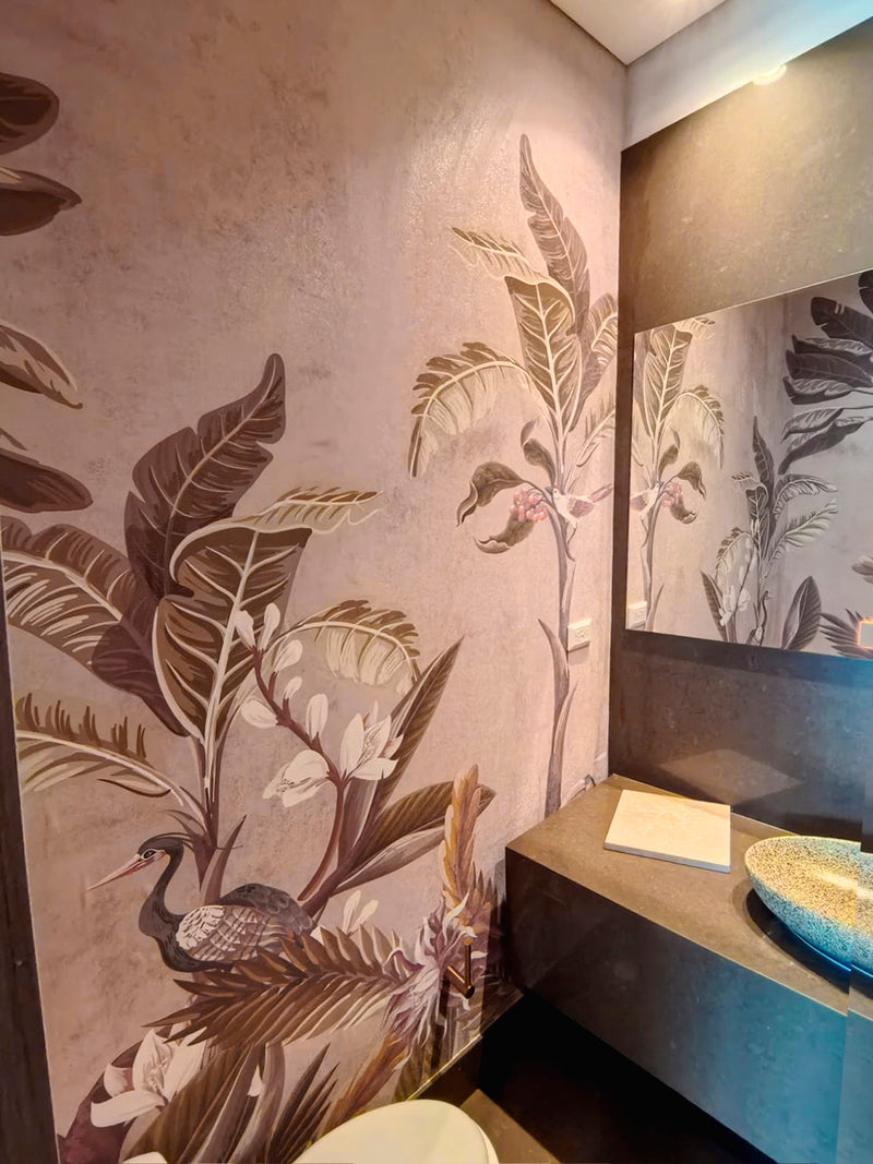ACANDI WALL MURAL installed wallpaper