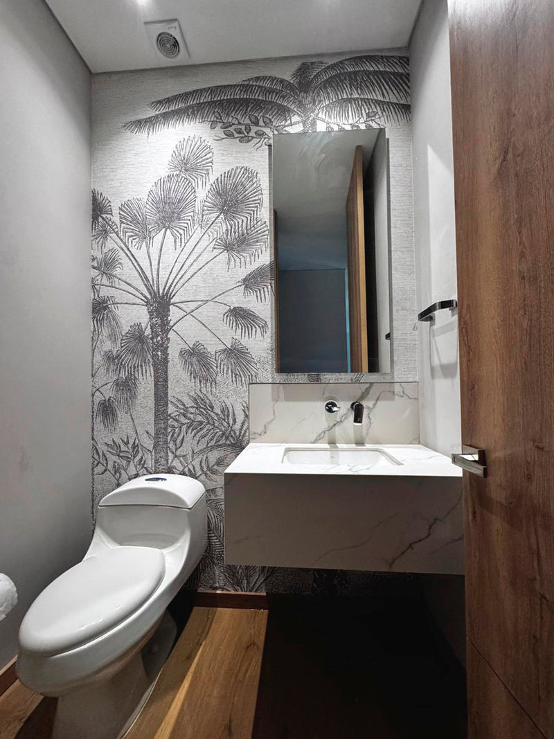 ARUSI WALL MURAL installed wallpaper