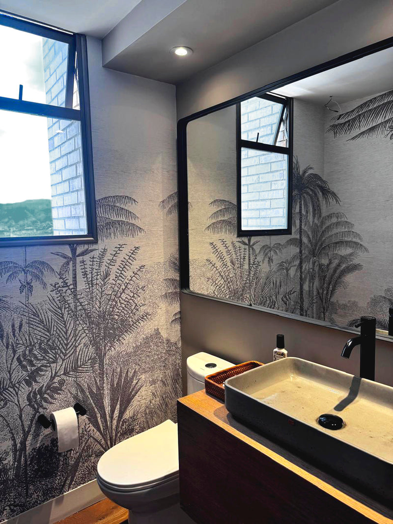 ARUSI WALL MURAL installed wallpaper