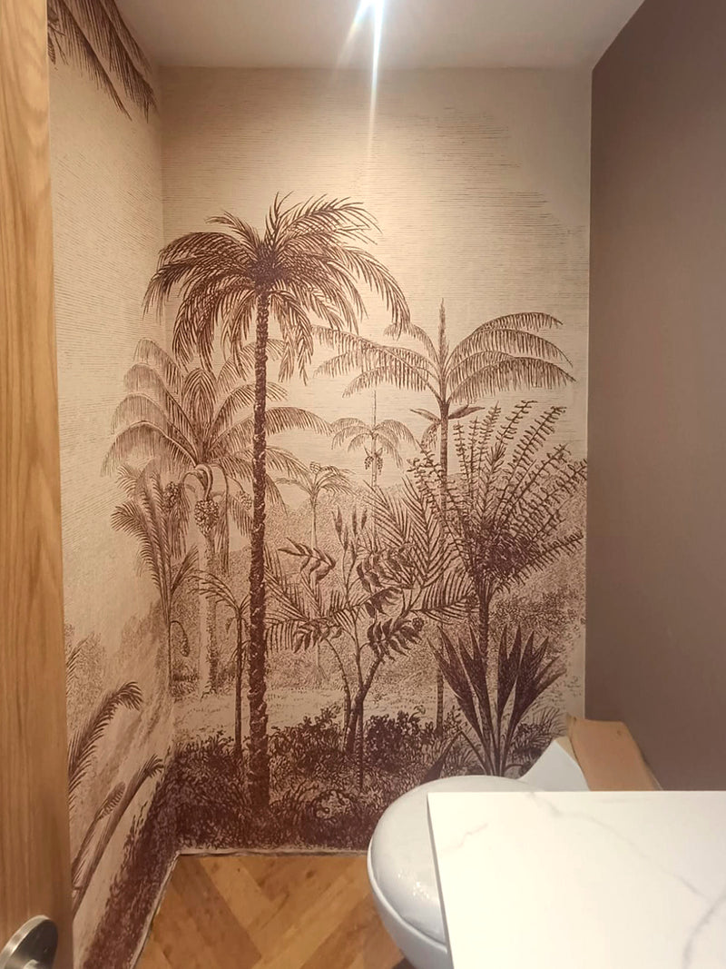 ARUSI WALL MURAL installed wallpaper