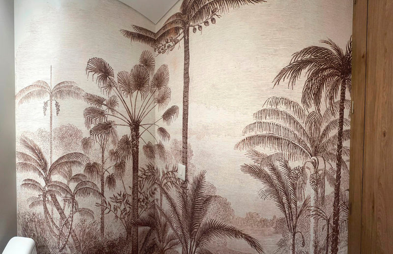 ARUSI WALL MURAL installed wallpaper