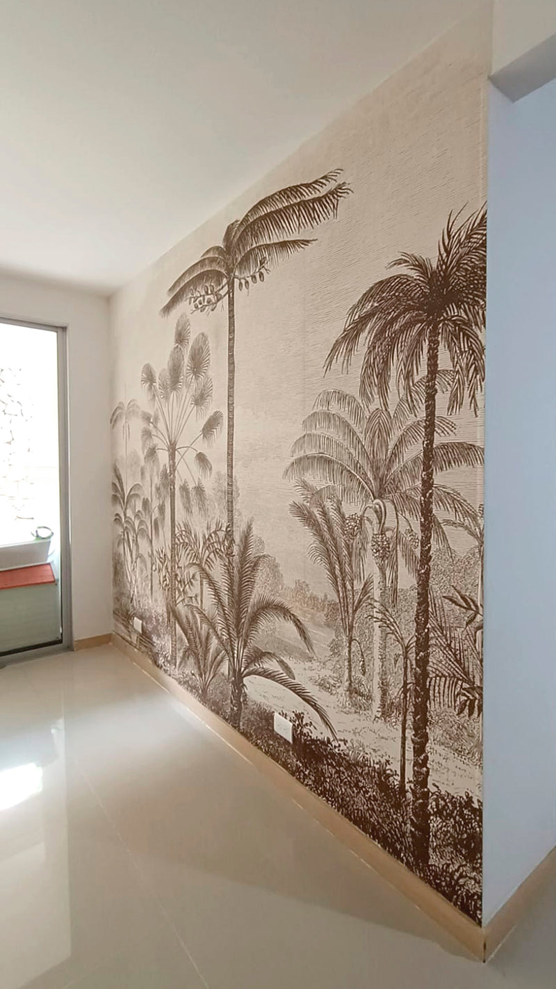 ARUSI WALL MURAL installed wallpaper