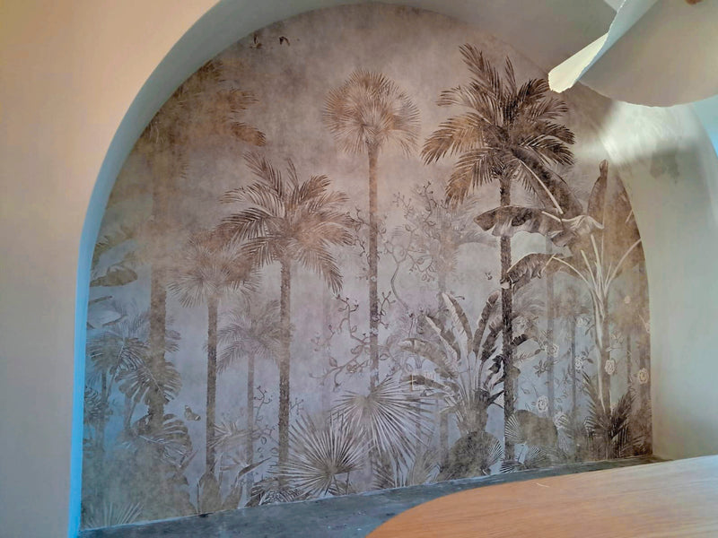 BARU WALL MURAL installed wallpaper