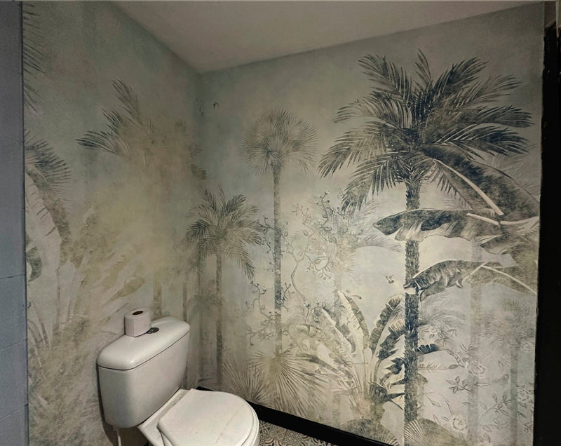 BARU WALL MURAL installed wallpaper