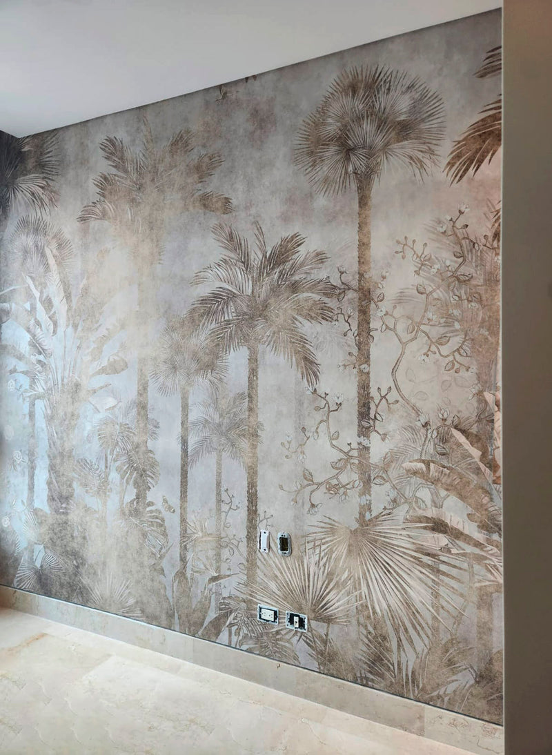 BARU WALL MURAL installed wallpaper
