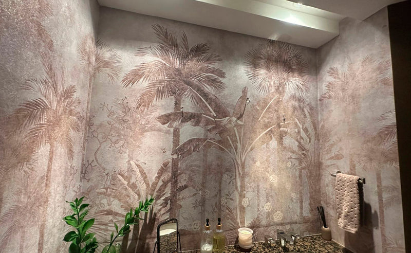 BARU WALL MURAL installed wallpaper
