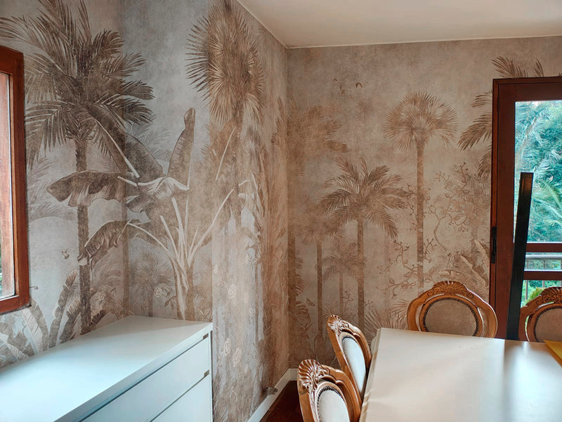 BARU WALL MURAL installed wallpaper