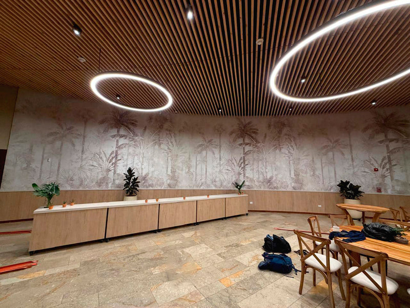 BARU WALL MURAL installed wallpaper