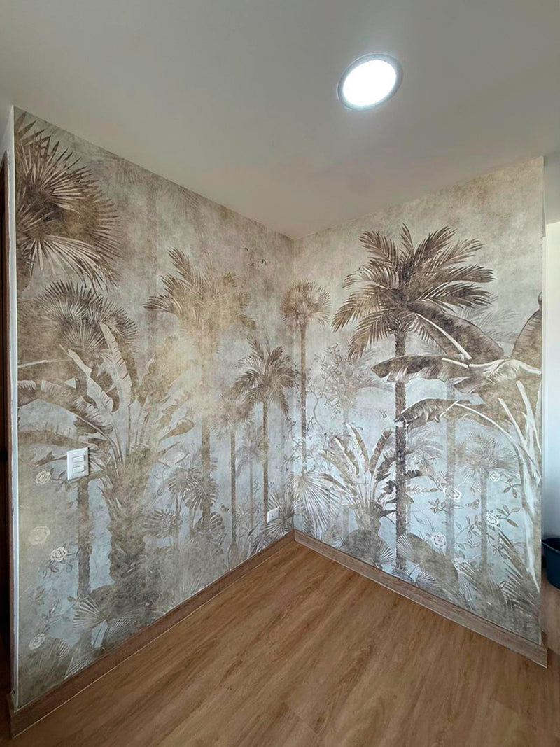 BARU WALL MURAL installed wallpaper