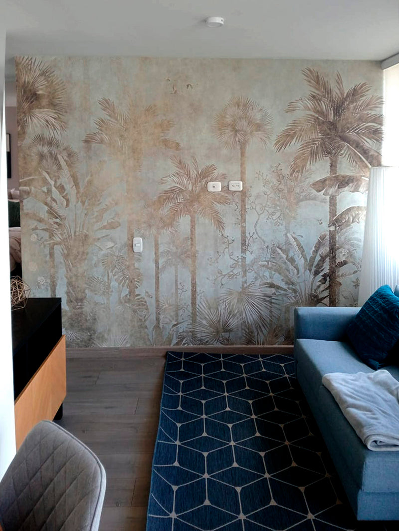 BARU WALL MURAL installed wallpaper